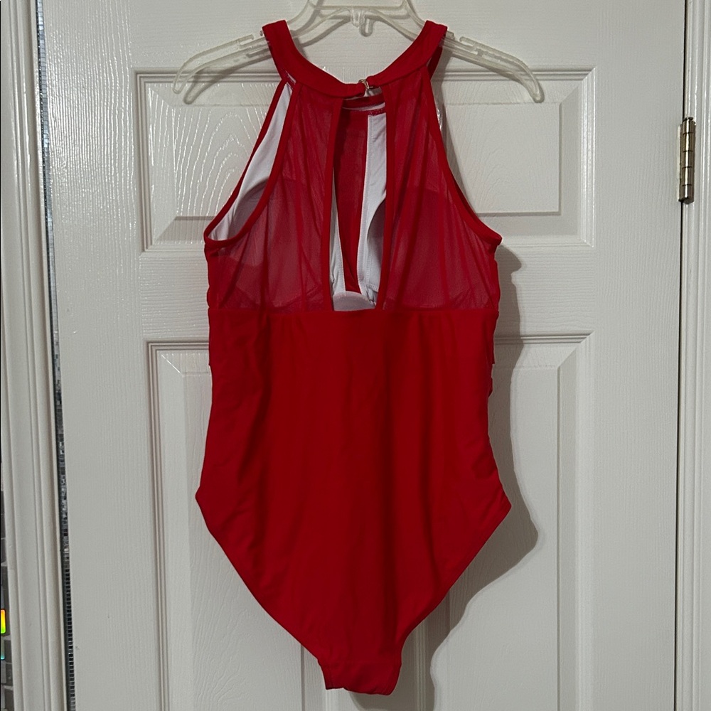 Red One Piece Swimsuit - Picture 4 of 6